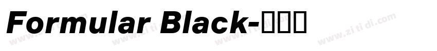 Formular Black字体转换